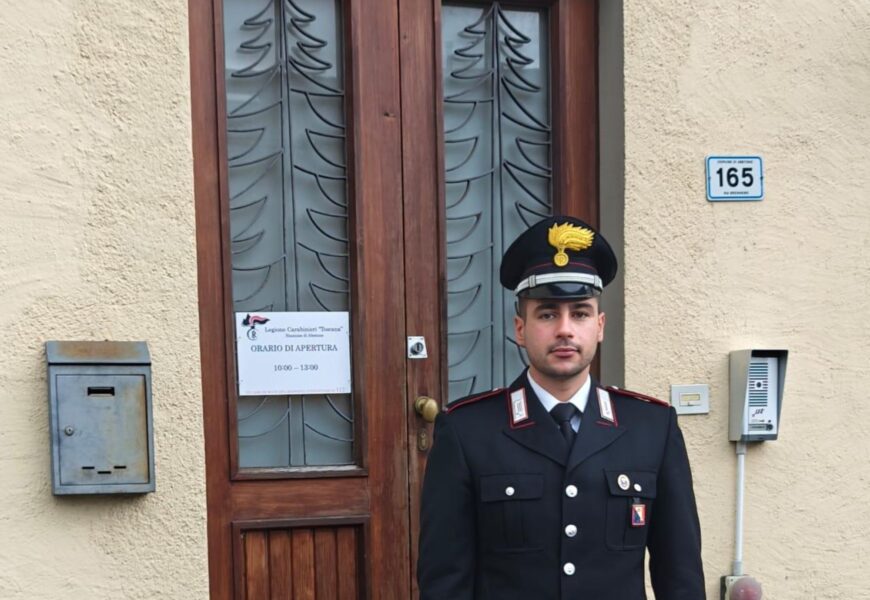gabriele cherubini, nuovo comandante di stazione dei carabinieti dell'abetone